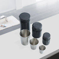 Stainless Steel Portable Cups – Travel Drinkware Set for Outdoor Camping