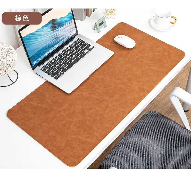 Large PU Leather Desk Pad – Waterproof Protective Mat for Office Gaming