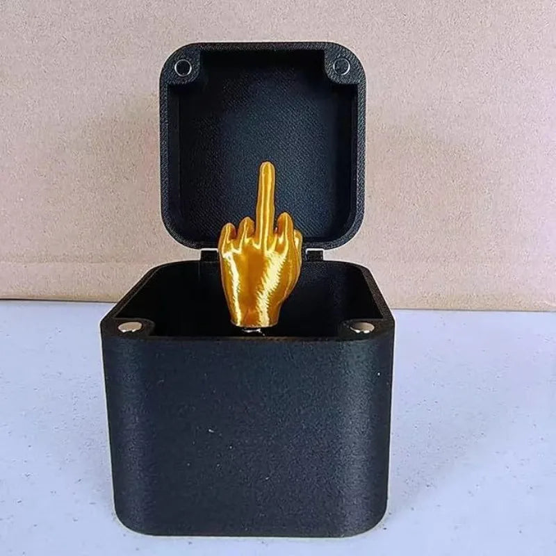 Middle Finger Pop-Up Box – Funny Prank Gift for Office Desk Decoration