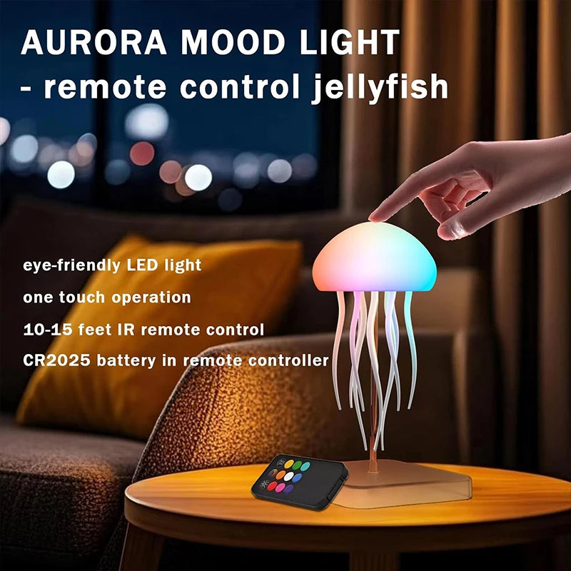 LED Jellyfish Lamp – Color Changing Night Light for Home Decor