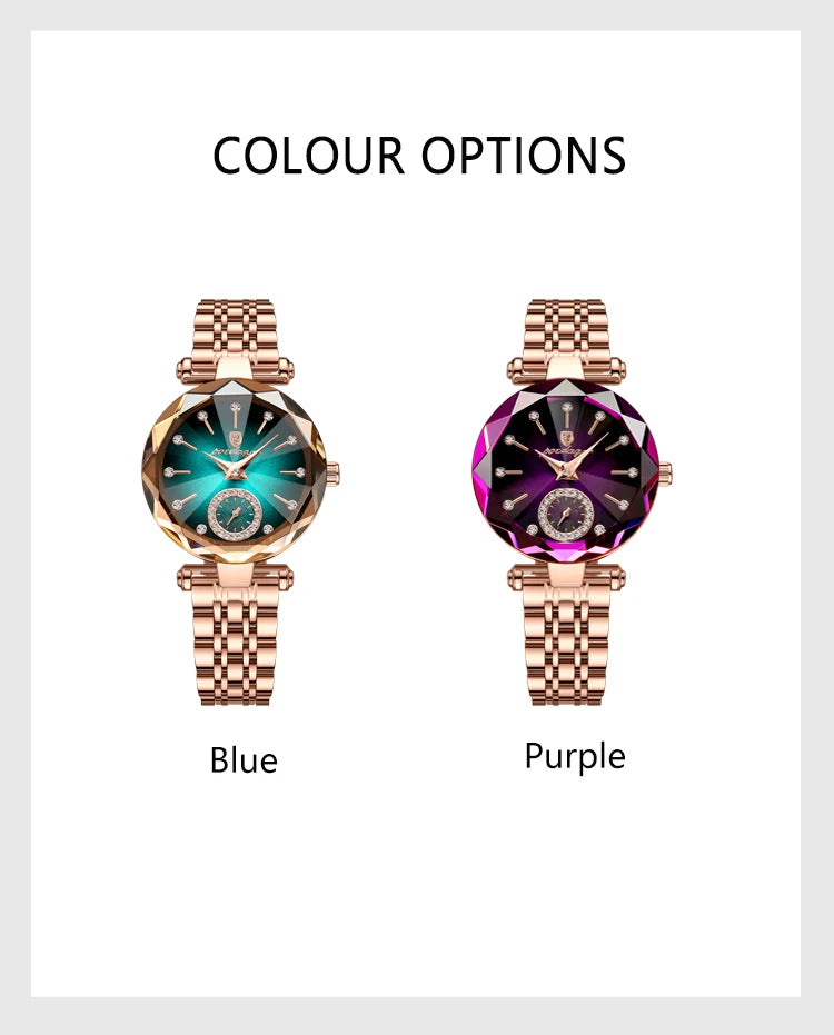 Elegant Stainless Steel Quartz Watch – Luxury Fashion Accessory for Women