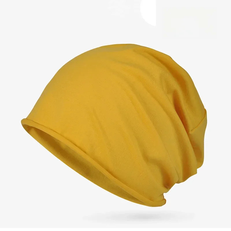 Cotton Sleep Cap – Breathable Unisex Headscarf for Nightwear and Hair Loss