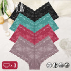 Floral Lace Panties – Sexy V-Waist Breathable Underwear for Women