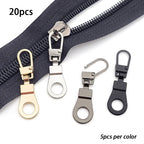 Detachable Metal Zipper Puller Kit – Replacement Repair Set for Sewing Craft