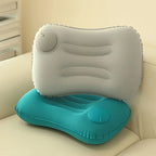 Portable Inflatable Travel Pillow – Ergonomic Neck and Waist Support for Flights