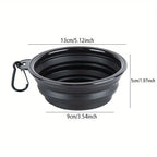 Portable Silicone Folding Dog Bowl – Travel Food and Water for Outdoor