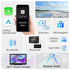 10 Inch 4K Dash Cam – Wireless Carplay GPS Navigator for Vehicle Dashboard
