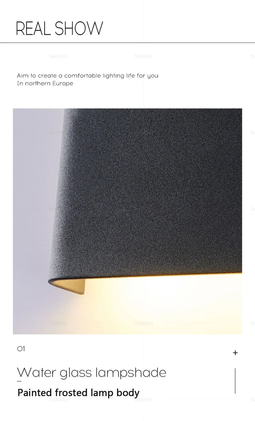 Modern LED Wall Sconce – Minimalist Indoor Lighting for Bedroom and Living Room
