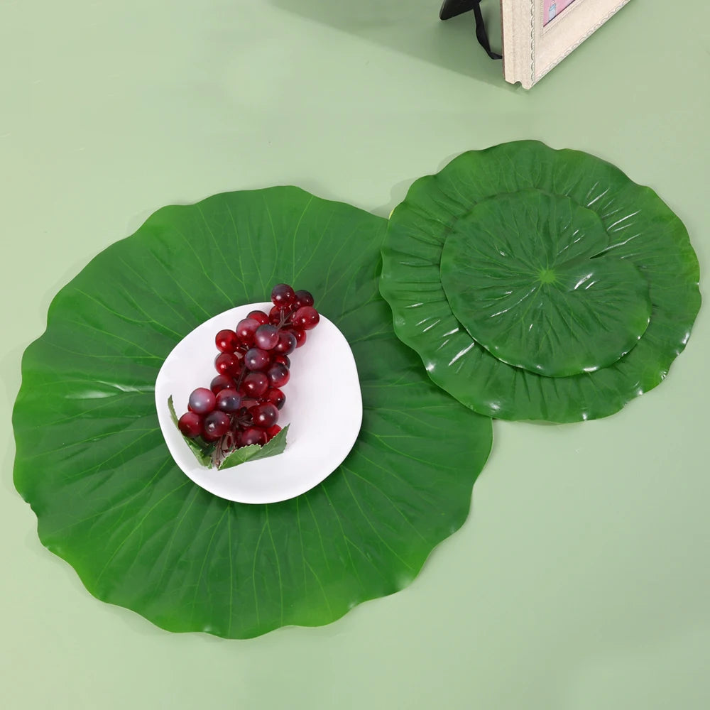 Artificial Banana Palm Leaves – Waterproof Tropical Table Decor for Luau Party