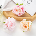 Artificial Silk Rose Heads – Decorative Flowers for Wedding Home Decor