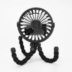 Flexible Tripod Stroller Fan – Rechargeable Personal Cooler for Travel