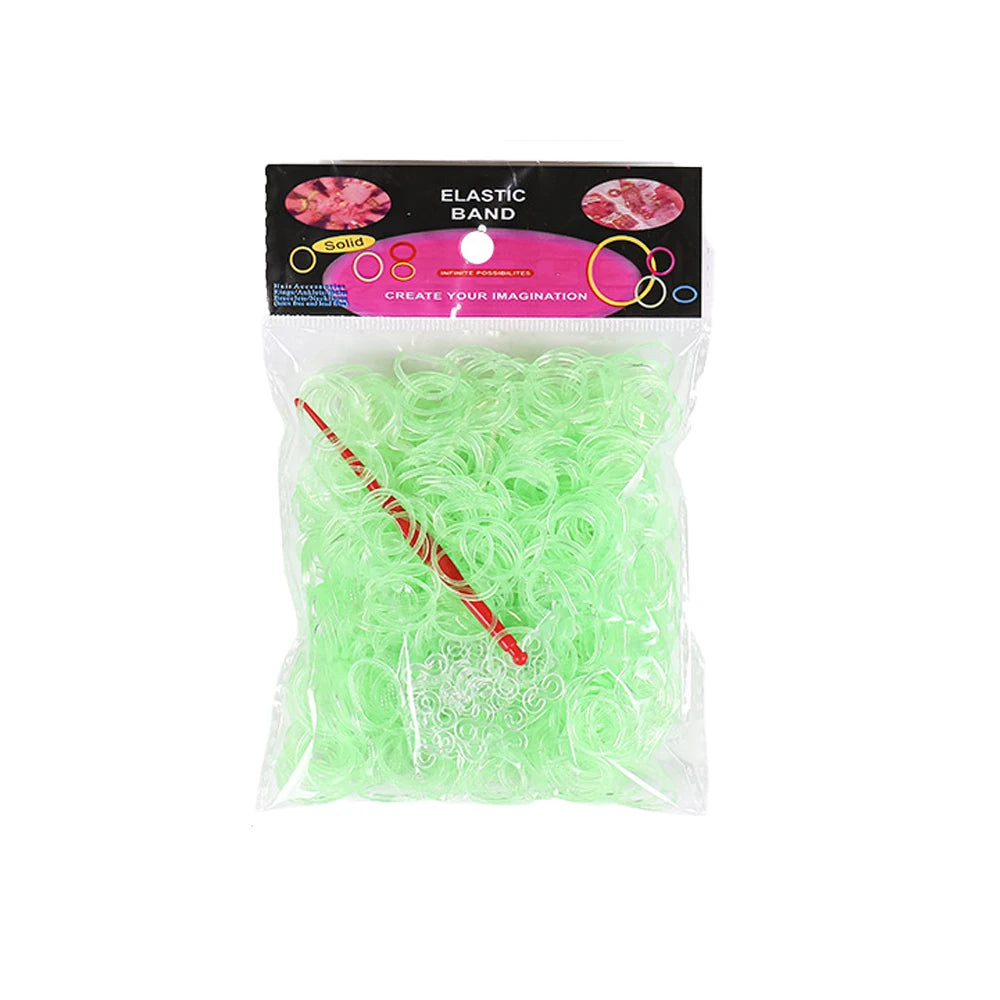 Elastic Loom Bands – Colorful DIY Jewelry Making Kit for Kids Crafts