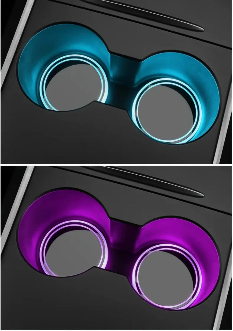 LED Car Cup Holder Coasters – Light Sensor Atmosphere Mats for Auto Interior