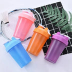 400ml Portable Plastic Shaker Bottle – Protein Mixer for Fitness Gym Sports