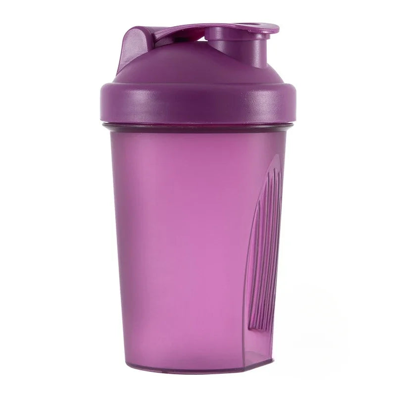 400ml Portable Plastic Shaker Bottle – Protein Mixer for Fitness Gym Sports