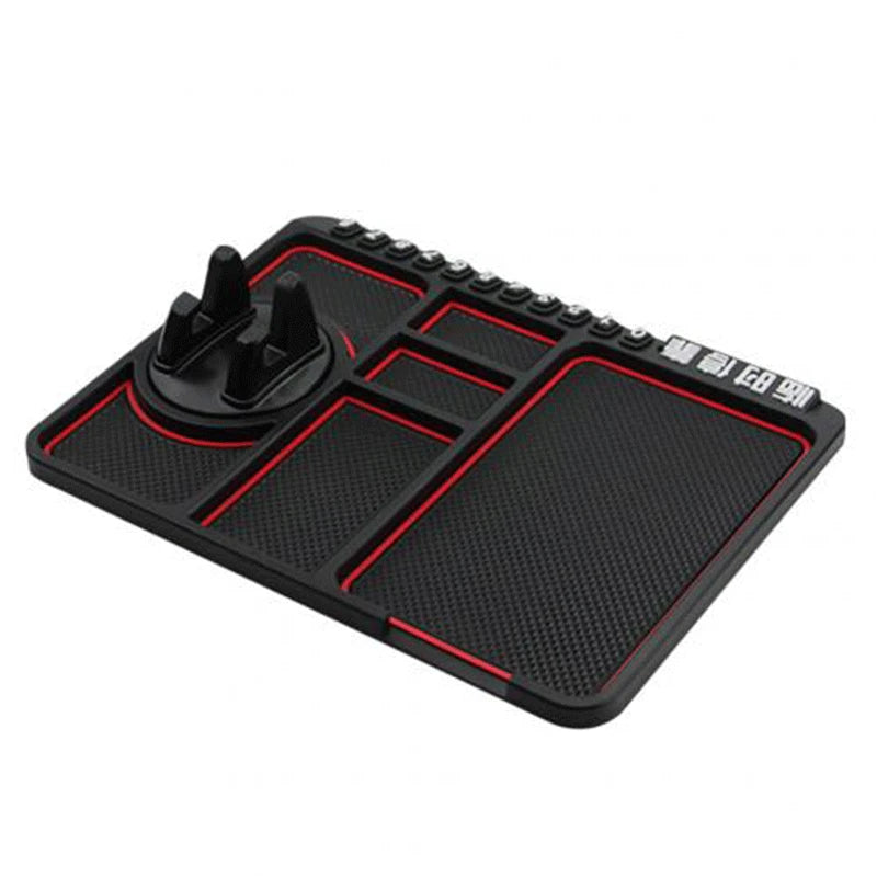 Silicone Dashboard Phone Pad – 4-in-1 Parking Number Card for Car Navigation