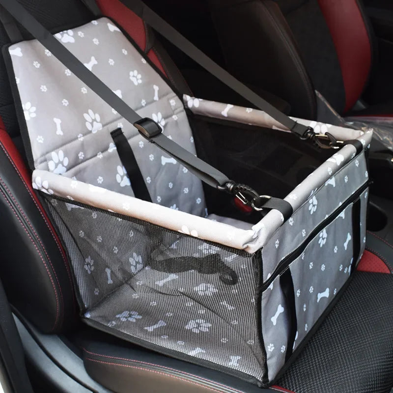 Waterproof Pet Car Seat Bag – Foldable Mesh Carrier for Travel Accessories
