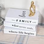 Decorative Simulation Books – Modern White Faux Props for Home Decor