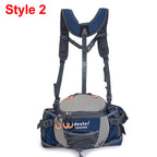 Multi-Pocket Fanny Pack – Water Bottle Holder for Outdoor Hiking and Cycling