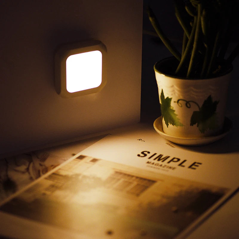 LED Night Light – Motion Sensor Plug-in Lamp for Bedroom and Hallway