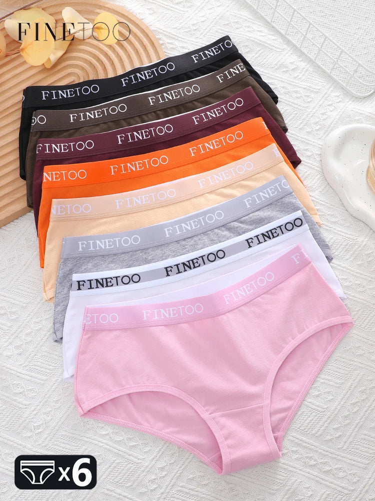 Cotton Letter Belt Briefs – Low Waist Breathable Lingerie for Women