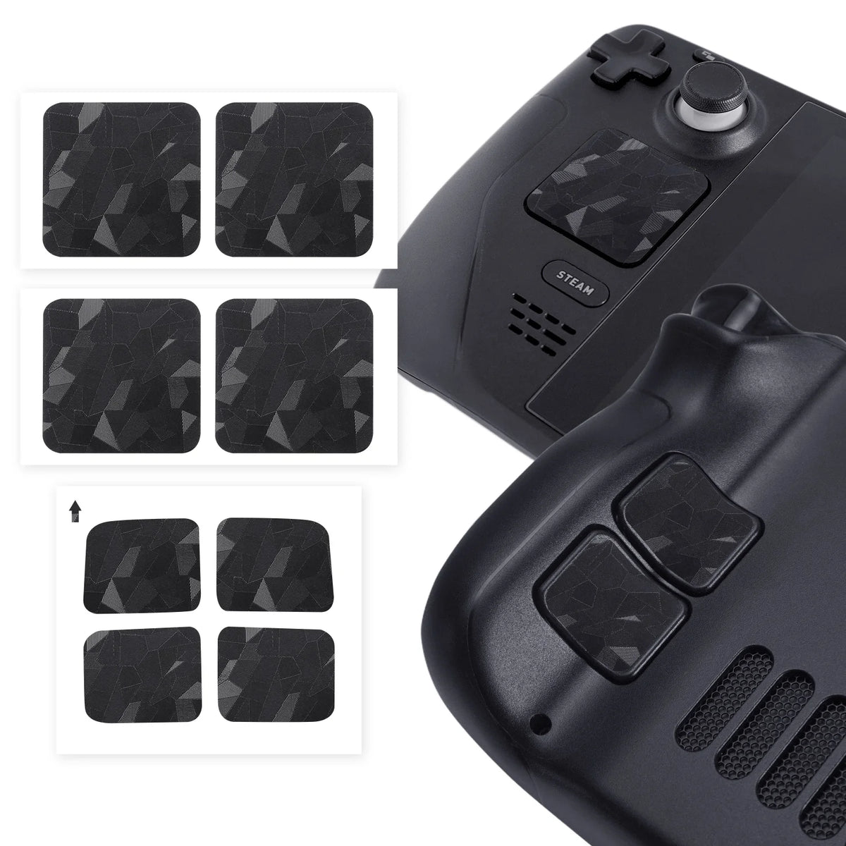 Button and Touchpad Stickers – Anti-Scratch Protective Skins for Steam Deck