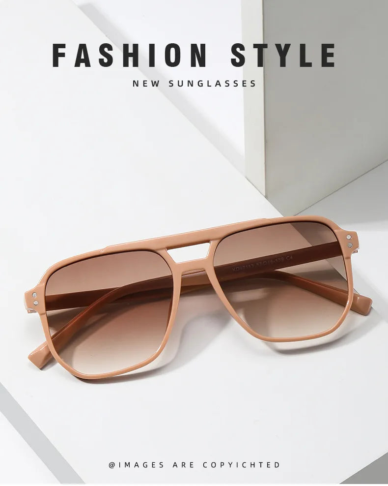 Vintage Square Mirror Sunglasses – Retro Fashion Eyewear for Women