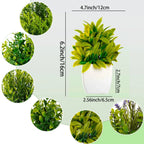 Artificial Potted Plant – Realistic Plastic Greenery for Office Desk Decor