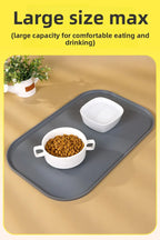 Silicone Cat Feeding Mat – Non-Slip Waterproof Tray for Pet Food Bowls