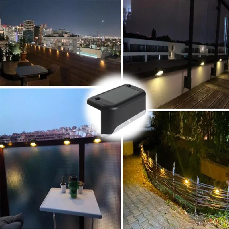 Waterproof Solar LED Step Lights – Outdoor Stair Lighting for Garden Patio