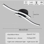 Modern LED Wave Ceiling Light – Minimalist Fixture for Living Room Bedroom