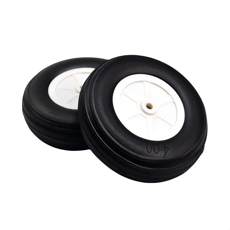 RC Aircraft Landing Gear Wheels – Durable PU Rubber Tires for Fixed Wing Models