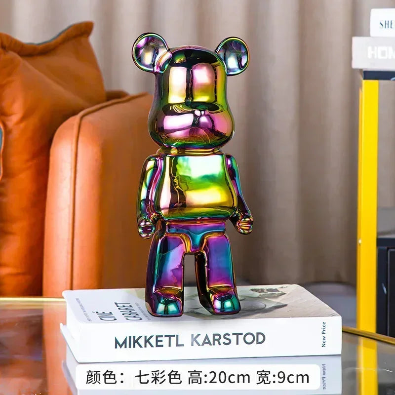 Ceramic Bear Figurine – Aesthetic Luxury Sculpture for Modern Home Decor