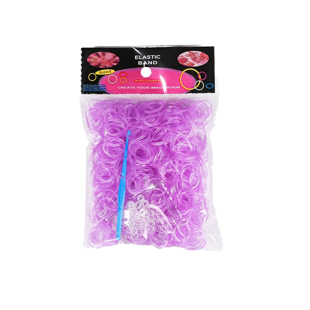 Elastic Loom Bands – Colorful DIY Jewelry Making Kit for Kids Crafts