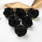 Artificial Silk Rose Heads – Decorative Flowers for Wedding Home Decor