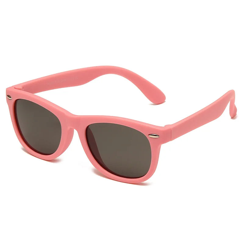 Silicone Kids Sunglasses – UV400 TR90 Goggles for Outdoor UV Protection