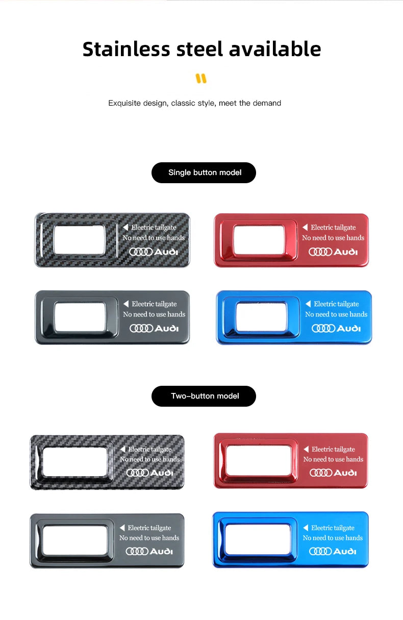 Tailgate Warning Sticker – Reflective Decal for Audi S-Line Trunk Access