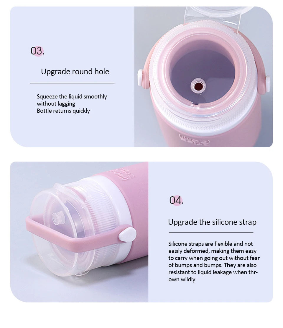 Refillable Silicone Travel Bottles – Leakproof Containers for Toiletries
