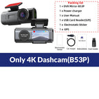 4K WiFi Dash Cam – GPS Night Vision Car DVR for Vehicle Security