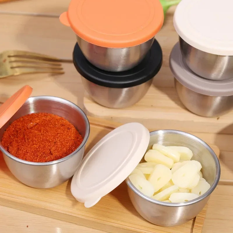 Stainless Steel Sauce Cup – Leakproof Dressing Container for Kitchen Lunch