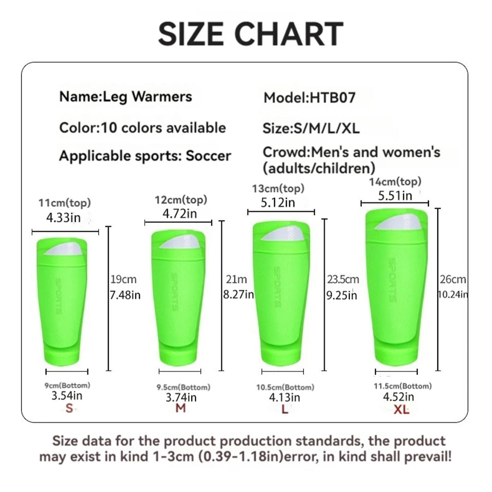 Soccer Shin Guards with Sleeves – Protective Leg Support for Youth and Adults