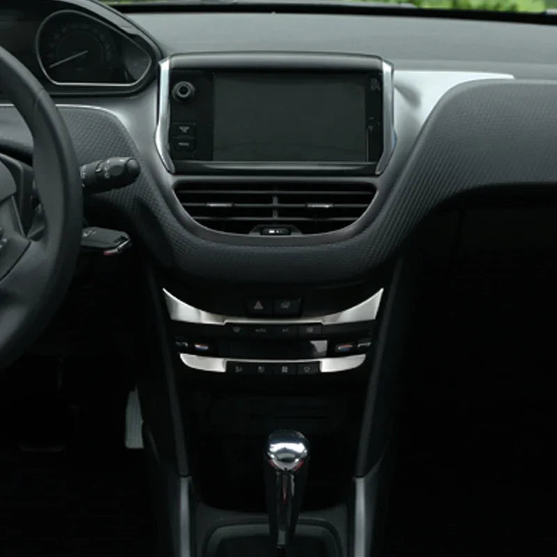 AC Control Panel Sequins – Interior Trim Stickers for Peugeot 208 2008