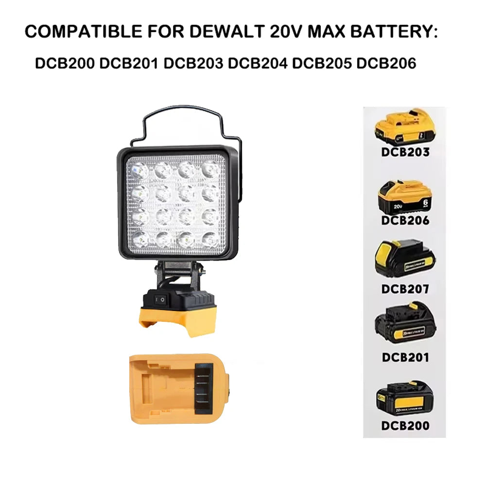 4in LED Cordless Spotlight – Portable Work Light for Camping and Fishing
