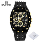 NAVIFORCE Silicone Chronograph Watch – Waterproof Sport Accessory for Men