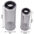 Stainless Steel Mesh Filter Guard – 12/16mm Inlet for Aquarium Tanks