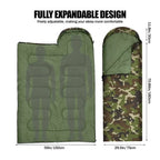 Camouflage Sleeping Bag – Dirt Proof Hooded Bedding for Outdoor Camping