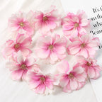 Artificial Cherry Blossom Heads – Silk Floral Decor for Weddings and DIY