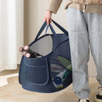 Foldable Mesh Laundry Basket – Large Breathable Storage for Home Organization