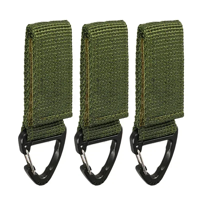 Nylon Tactical Glove Hook – Durable Carabiner Clip for Outdoor Camping