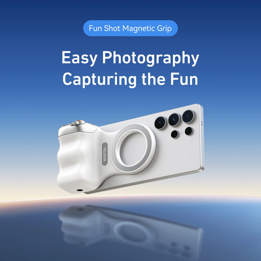 Magnetic Phone Camera Grip – Ergonomic Handheld Stabilizer for Content Creation
